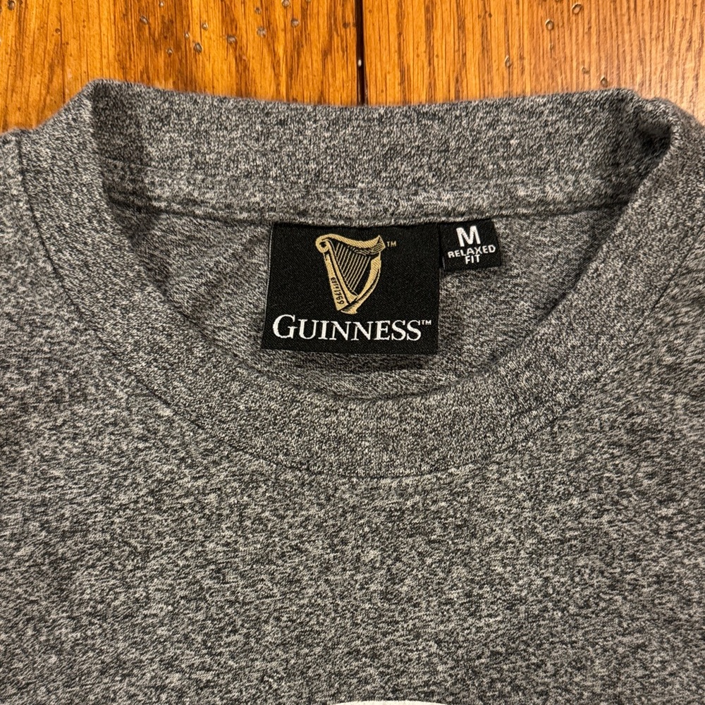 Guinness Charcoal Gray Short Sleeve T-Shirt - Picture 3 of 4